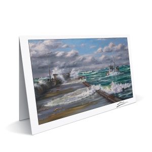 Optræk til storm postkort